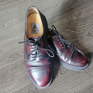 Vintage Aldo Traditions Oxblood Cap Toe Derby